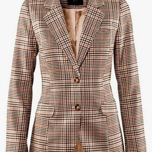 New !!!!Face -face elbow padded blazer lined